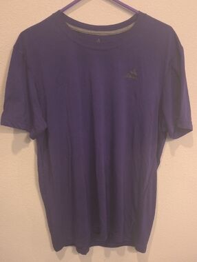 adidas Men’s Purple Crew Neck Short Sleeve Tee XL